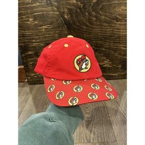 Buc-ees Youth Kids Hat UPF 50+ Red Boys Girls Baseball Cap